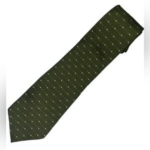 George Machado 100% Silk Olive Green Men's Necktie